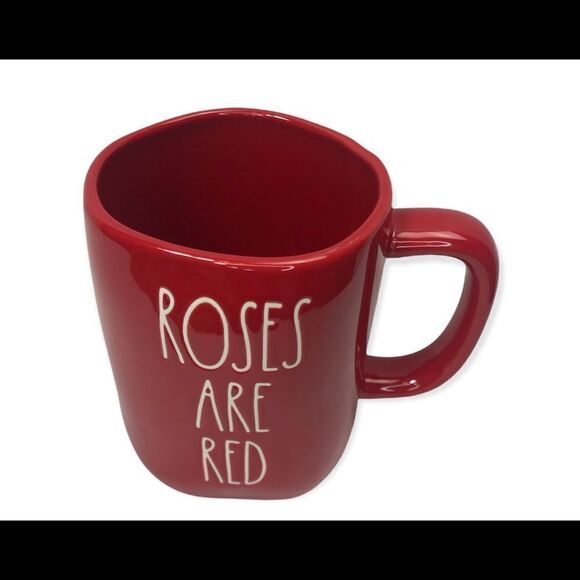 Rae Dunn Red ROSES ARE RED mug - Picture 3 of 3